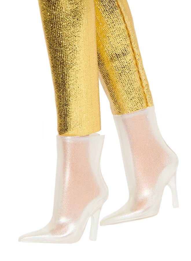 Barbie Fashionistas Golden Dreams Doll | 65th Anniversary Fashion Edition | Inclusive & Stylish Collectible Barbie - Image 4